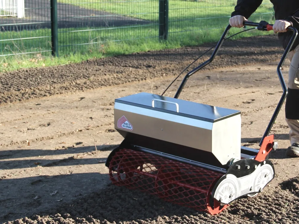 Rotadairon Seedcar walk-behind seeder