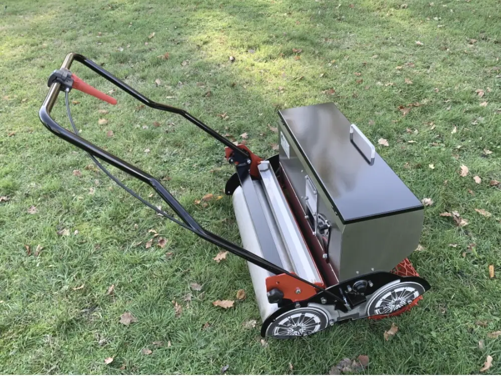 Rotadairon Seedcar walk-behind seeder