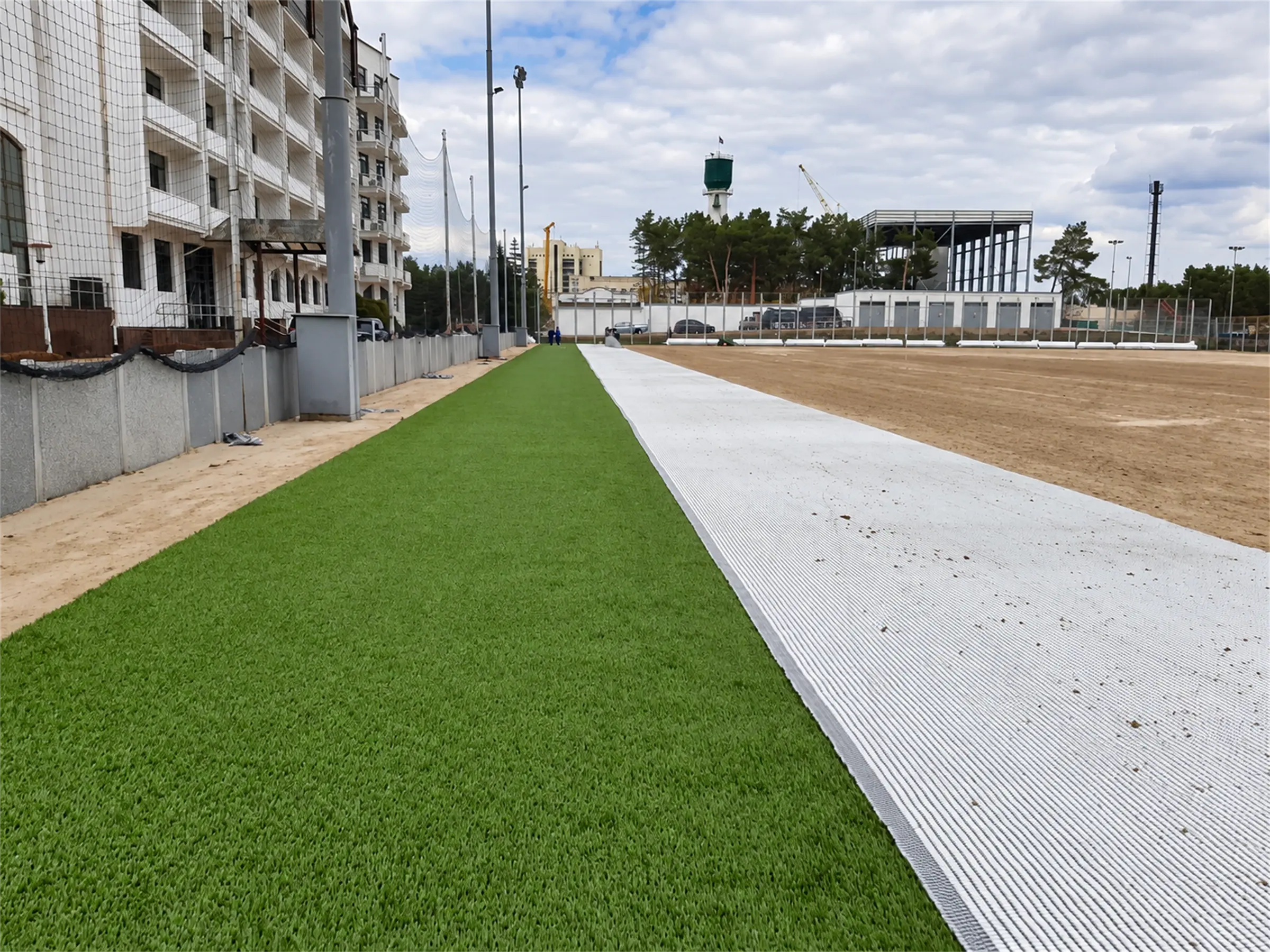 Монтаж гібридного покриття Xtragrass GreenFields