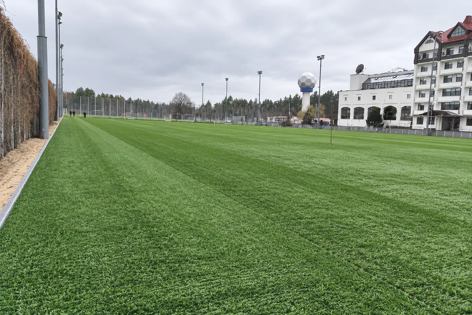 Finished hybrid-surface pitch at the FC Dynamo base in Koncha-Zaspa