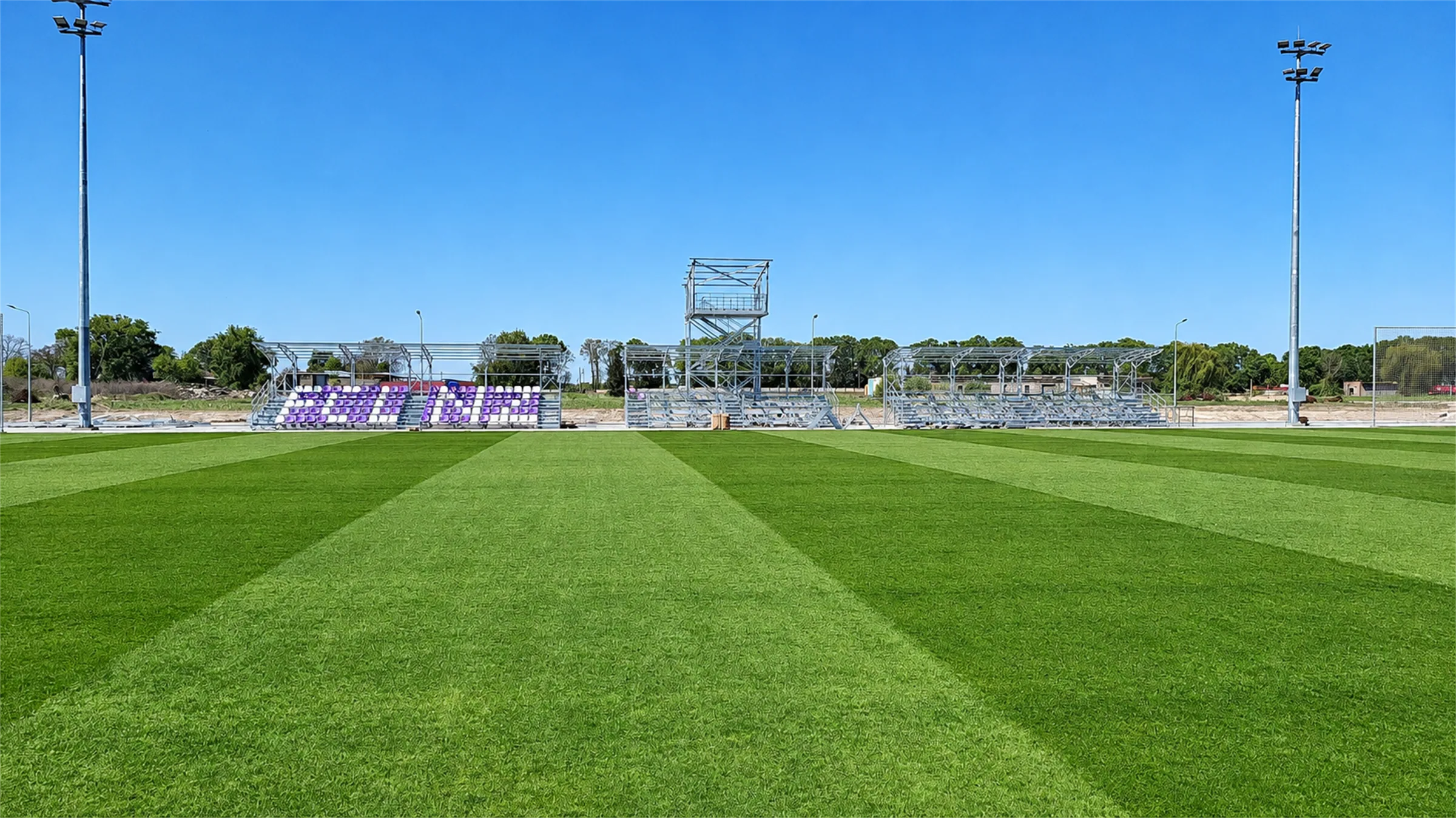 Finished hybrid-surface pitch at the FC LNZ training base