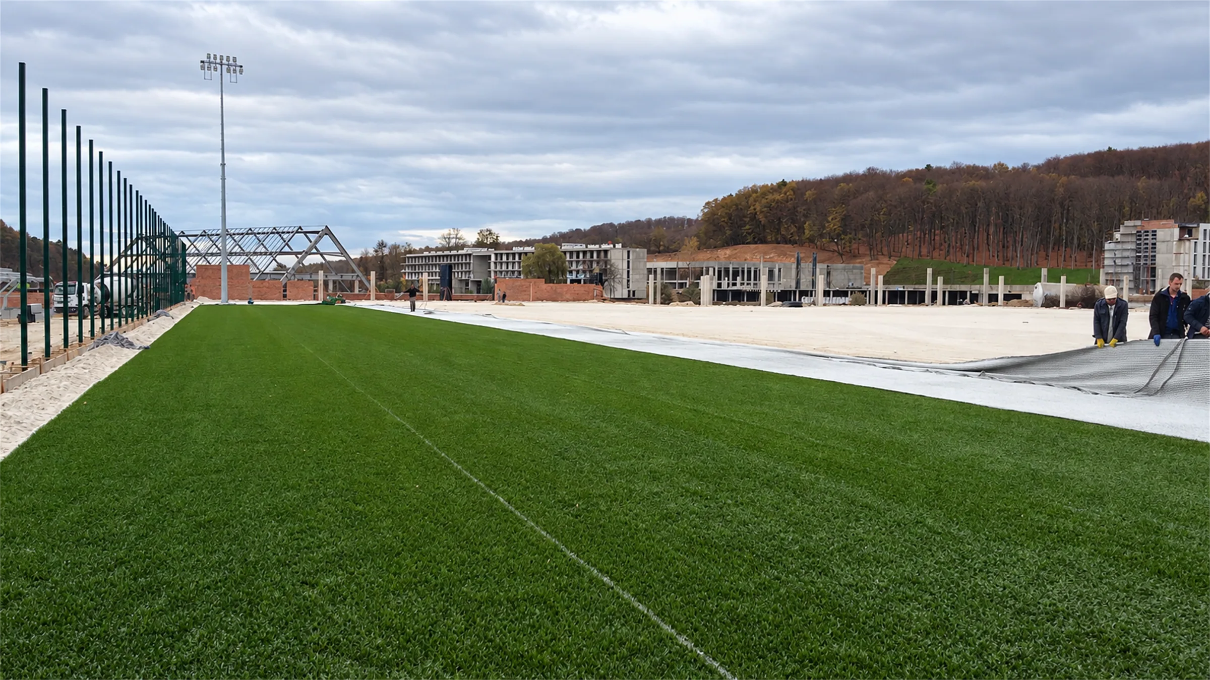 Hybrid-surface pitch at the FC Rukh training base