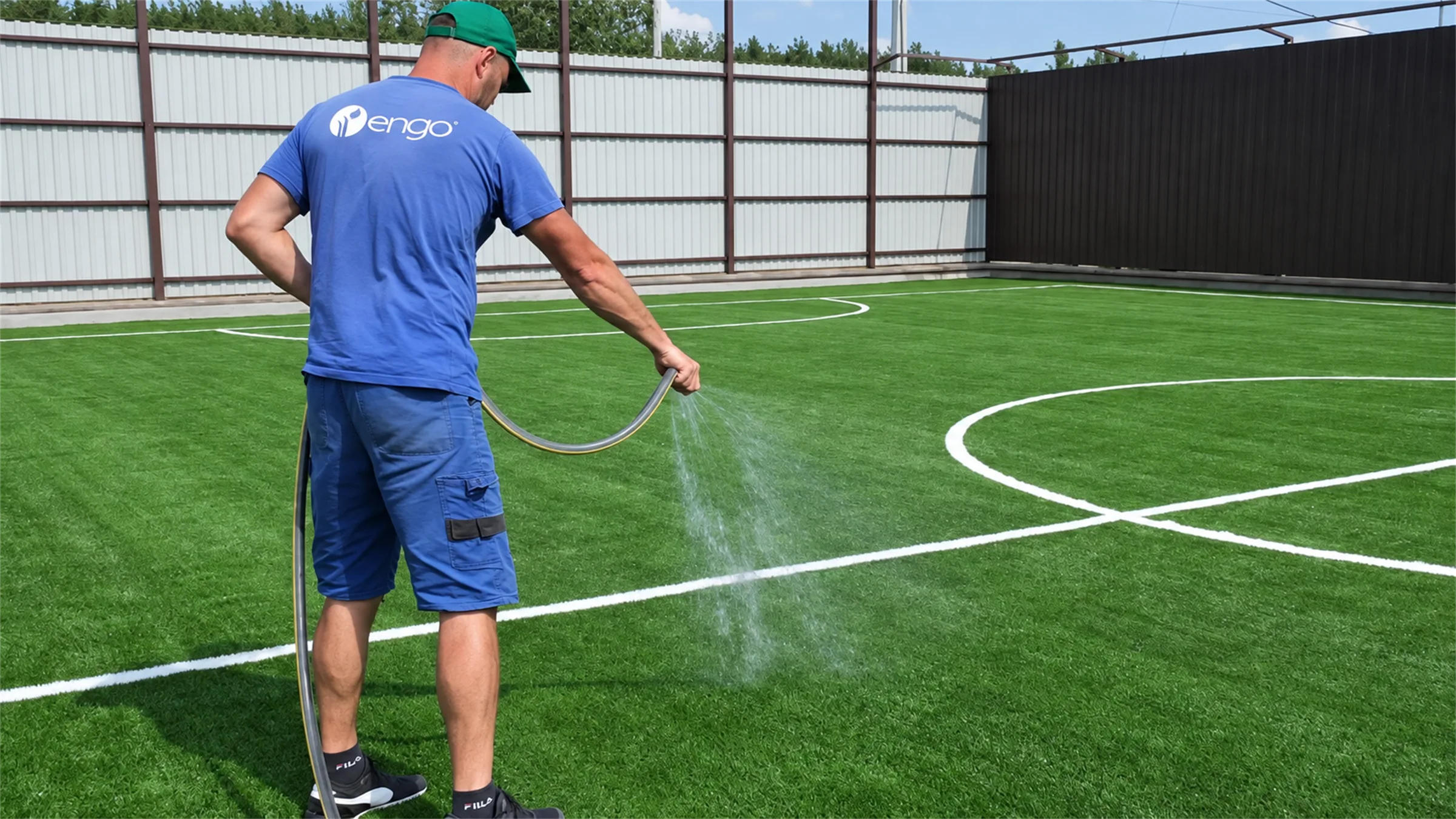 The finished Stuhna artificial pitch
