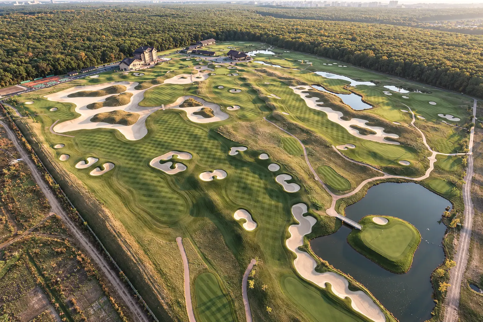 Superior Golf Club, Харків, вид згори